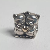 Pandora - Bear Hug - Sterling Silver Charm with 14K Gold Heart #791395